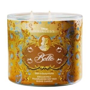 BATH & BODY WORKS DISNEY PRINCESS BELLE 3 WICK CANDLE